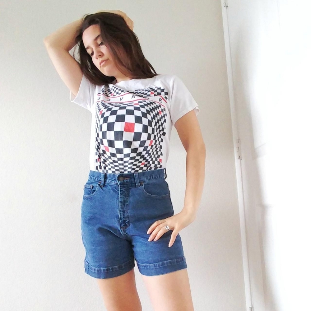Checkered Graphic Tee